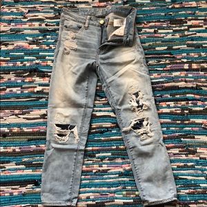 Super stretch crop jeggings